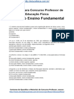 Simulado Concurso Professor de Educacao Fisica Questoes Concurso Pedagogia Simulado Ensino Fundamental