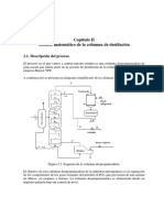 Capítulo II Modelo Matemático de La Columna de Destilación: 2.1. Descripción Del Proceso