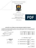 Aplicacion de La Formula de Hazen-Willia