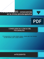 Psicoanálisis y consecuencias clínicas