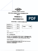 P4 Maths SA2 2017 Nanyang