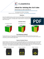 Beginners Method For Solving The 5x5 Cube