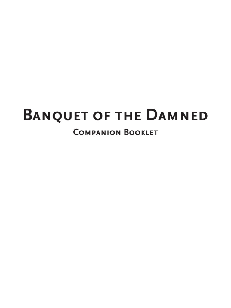 Banquet of the Damned Adventure Guide PDF Dungeons & Dragons