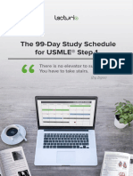 99 Day Study Schedule for USMLE Step 1