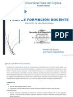 Plan de Formación Docente José Valente Arguello Solis