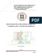 Buenas Precticas de Gestion Ambiental y Segregacion y Gestion de Residuos