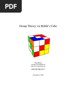 Group Theory Via Rubik's Cube