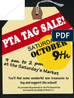 PTA Tag Sale Flyer P.S./I.S 217