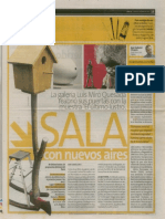 Cabrera, Jaime. (2 de abril de 2011). Sala con nuevos aires. Perú21, p. 19.