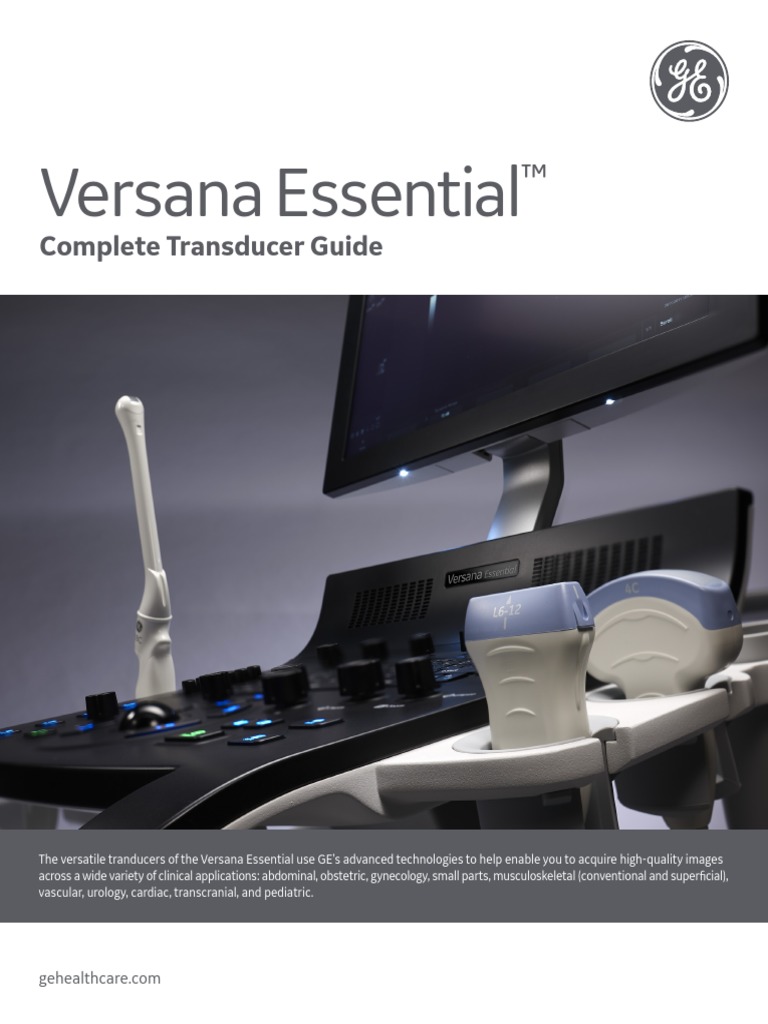 Versana Essential Transducer Guide Complete PDF Health Care