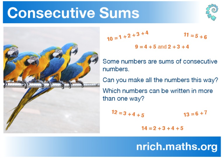 Exploring Consecutive Number Sums | PDF