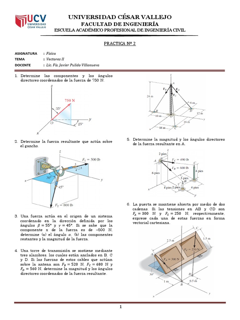 Pract 2 Vectores Ii Pdf Pdf