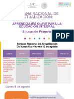 Semana Nacional de Actualizacion Primaria