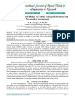 Applications of Stochastic Models On Test Mis-Scaling in Educational and Psychological Measurement