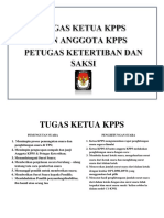 Tugas Ketua KPPS