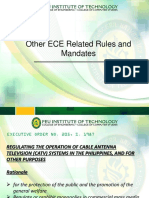 ECE RUles and Mandates