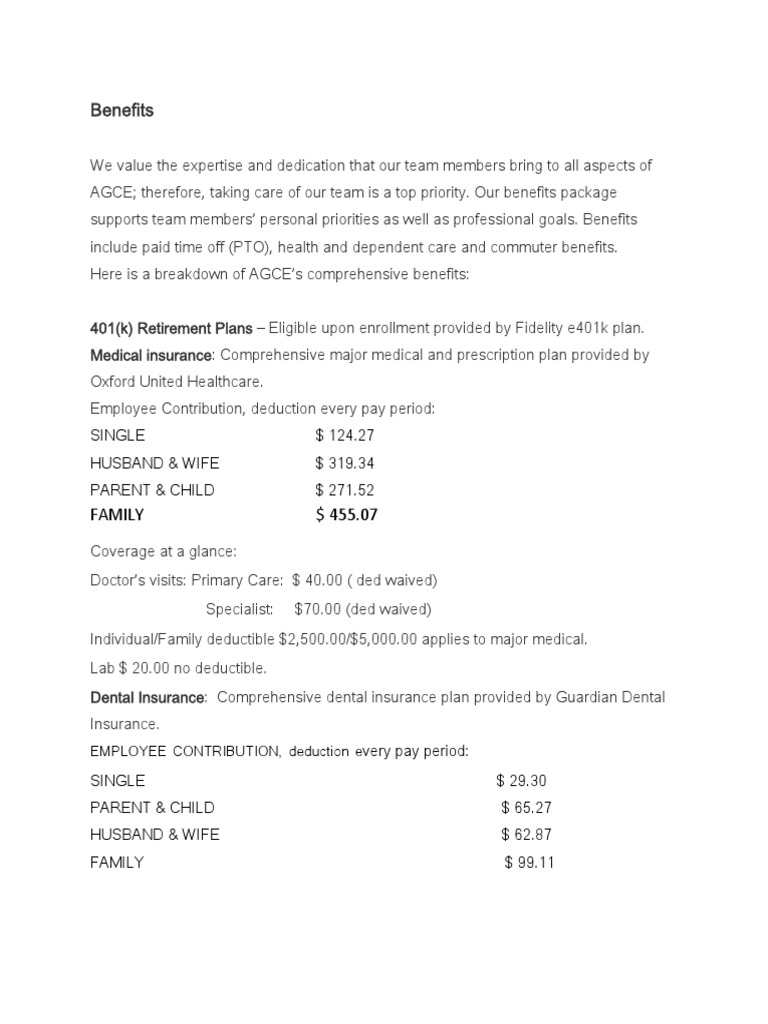 Benefits Summary PDF