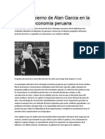 El 1er Gobierno de Alan Garcia en La Economia Peruana