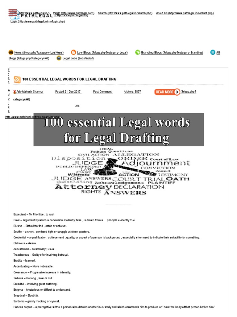 Essential Legal Terms for Jurists | PDF | Judgment (Law) | Lawsuit