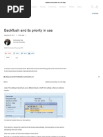 Backflush and Its Priority in Use - SAP Blogs