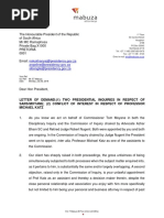 Letter to President Ramaphosa 2.7.18