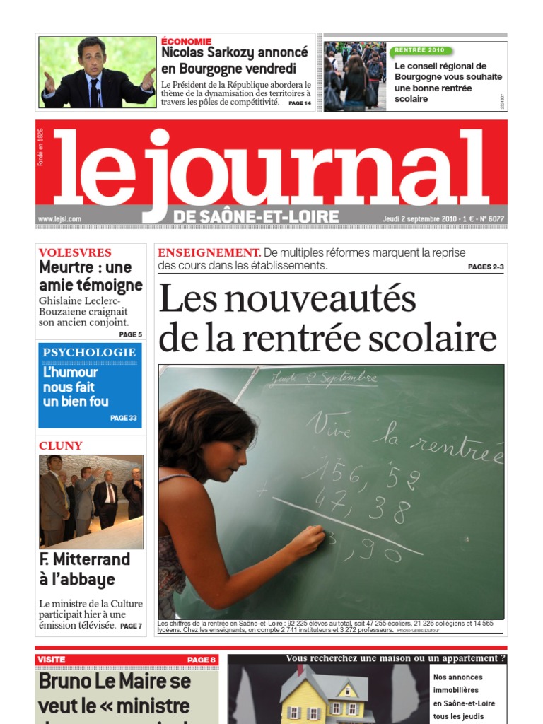 Le Journal 2 Septembre 2010, PDF, Dé