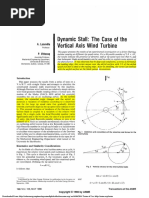 Dynamic Stall the Case of the Vertical Axis Wind Turbine