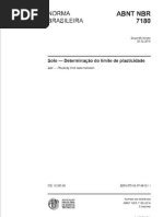 NBR 7180-2016 Solo - Determinação Do l Imite de Plasticidade