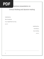 Download Critical Thinking and Decision Making by mOHANS SN38311437 doc pdf