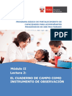 El Cuaderno de Campo Como Instrumento de Observación PDF