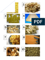 Pass The Pasta Picture Quiz PDF