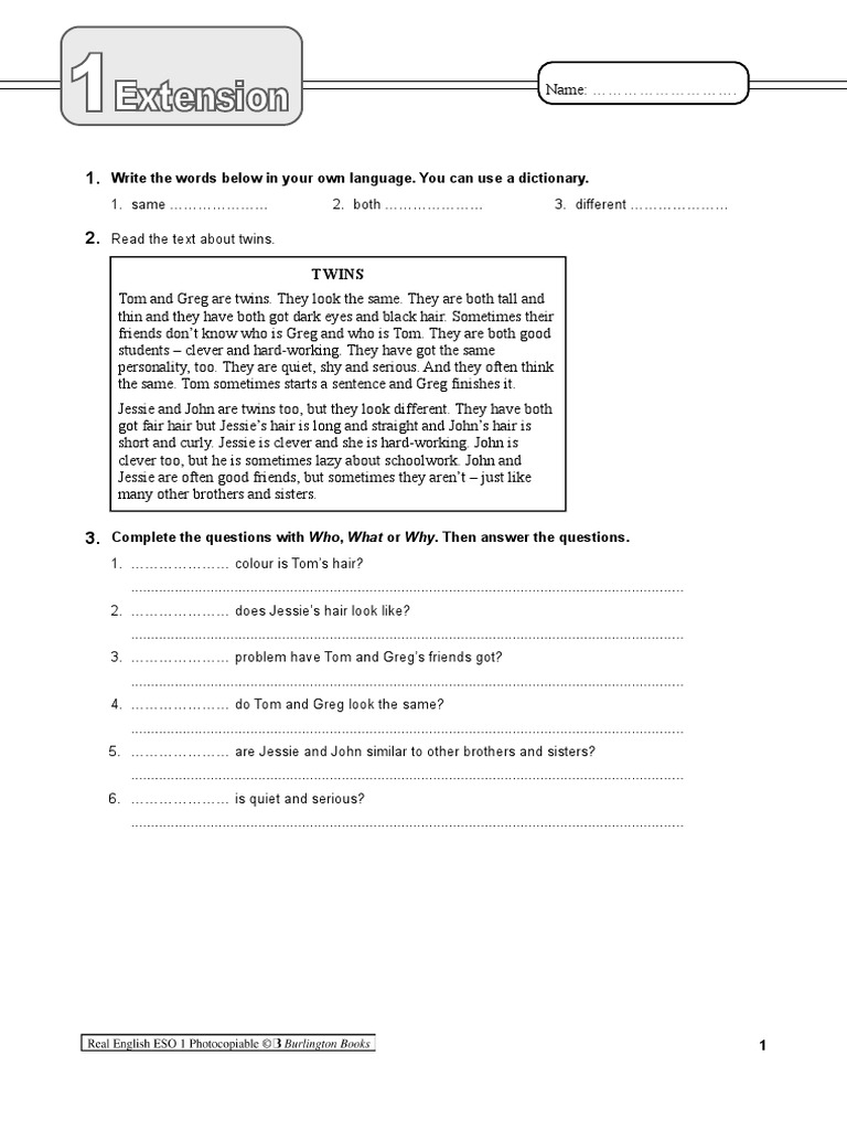 Write The Words Below in Your Own Language. You Can Use A Dictionary | PDF