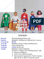 copy of 2017  g11 activity day - superpowers  underwear and cape day breakdown and guide