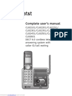 ATT CL82301 Phone Complete User Manual