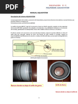 Manual Aquasystem Pdf Pdf Hormigon Tuberia Transporte De Fluidos