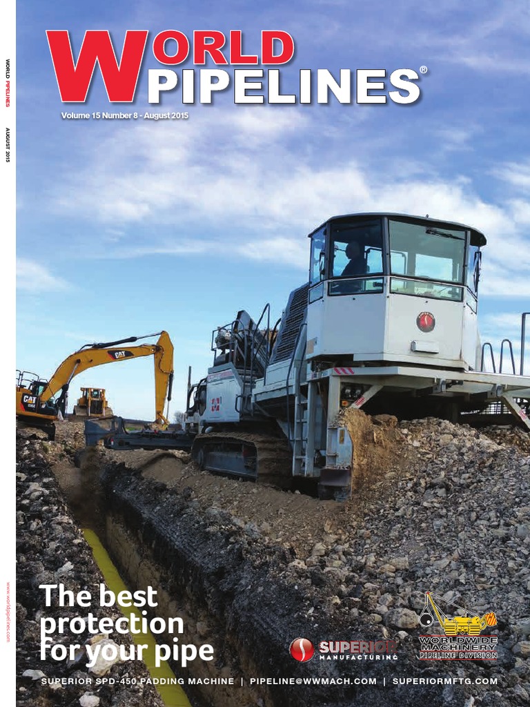 WorldPipelines August 2015 | PDF | Pipeline Transport | Energy And Resource