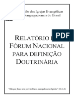 UIECB - Fórum Nacional Para Definição Doutrinaria (1994)