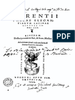 Laurentii Vallae Elegantiarum Latinae Linguae Libri Sex Eiusdem de Reciprocatione Sui Suus Libellus Ad Uctorum Denud Codicum Ficem Ab Ioanne Ranerio Emendata Omnia