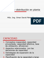 Capacidad y Distribucion en Planta