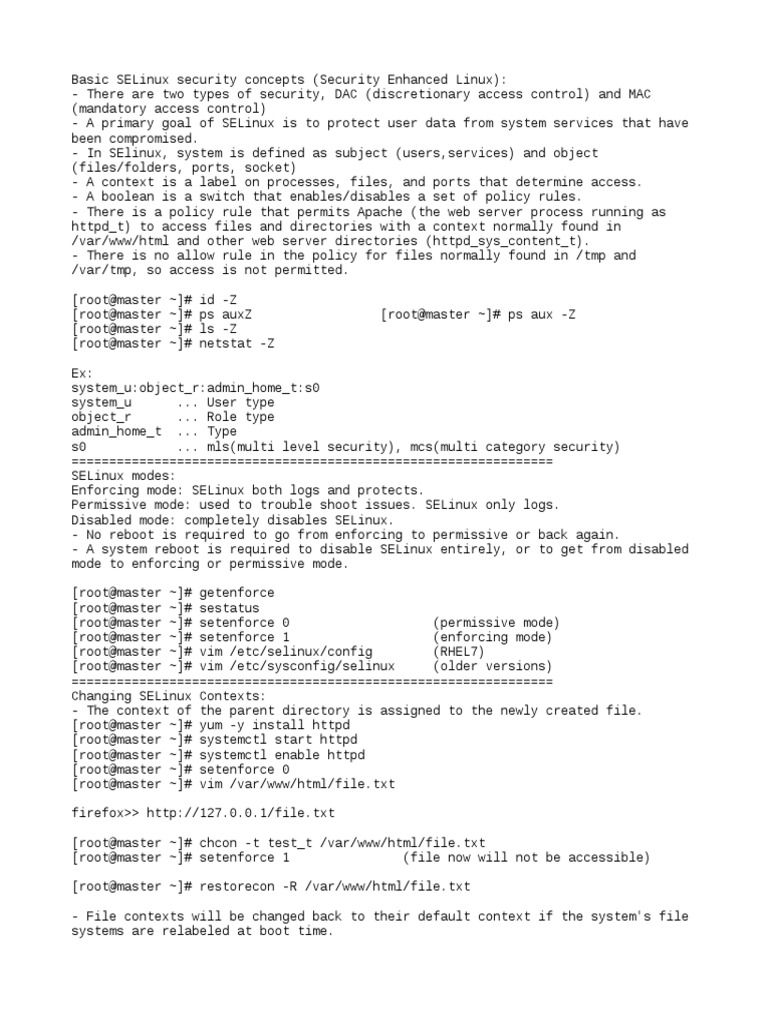 Chapter7 Managing SELinux Security | PDF | Digital Technology | System ...