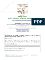 WSSERMAN, Fabio. Experiencias de Tiempo y Cambio Conceptual en El Proceso Revolucionario Reioplatense (1780-1840) PDF