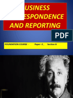 Business Correspondence and Reporting: Foundation Course - Paper - 2, Section B