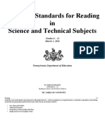 PA Core Standards For Reading in Science and Technical Subjects March 2014