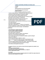 Lista de Preguntas para Auditoria