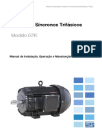 WEG Alternadores Sincronos Linha GTK 10656192 Manual Portugues BR