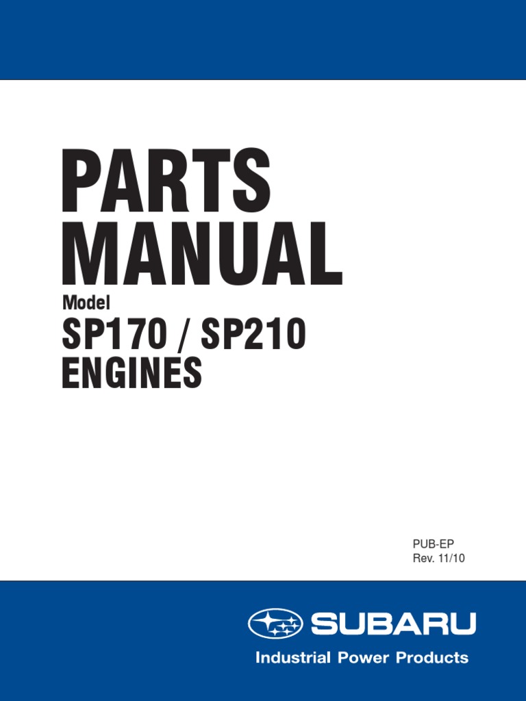 Subaru parts manual online