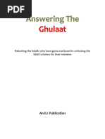 Answering The Ghulaat