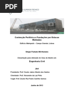 Contenção Periférica e Fundações Por Estacas