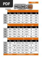 P90X3 Calendar Lean