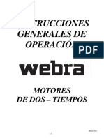 INSTRUCCIONES para Motores Webra 2 Tiempos